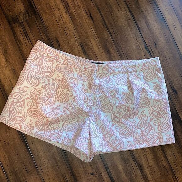 Victoria Beckham for Target Pink and White Embroidered Cotton Dress Shorts - Picture 1 of 4